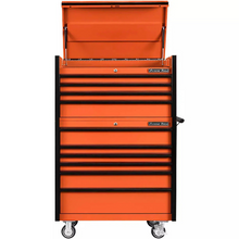 Load image into Gallery viewer, Extreme Tools® DX Series 41"W x25"D 4 Drawer Top Chest &amp; 6 Drawer Roller Cabinet Combo