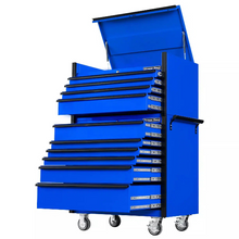 Load image into Gallery viewer, Extreme Tools® DX Series 41"W x25"D 4 Drawer Top Chest &amp; 6 Drawer Roller Cabinet Combo