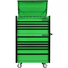 Load image into Gallery viewer, Extreme Tools® DX Series 41"W x25"D 4 Drawer Top Chest &amp; 6 Drawer Roller Cabinet Combo