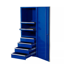 Load image into Gallery viewer, Extreme Tools® EX Series 24"W x 30"D 4 Drawer and 3 Shelf Professional Side Cabinet 300 lbs Slides