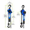 Load image into Gallery viewer, Tractel Lever Chain Hoist, 1,500 lb Load Capacity
