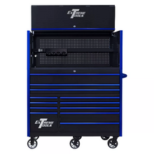 Load image into Gallery viewer, Extreme Tools® RX Series 55" Professional Extreme Power Workstation Hutch &amp; 12 Drawer Roller Cabinet-150 Combo