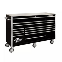 Load image into Gallery viewer, Extreme Tools® RX Series 72"W x 25"D 19 Drawer Triple Bank Roller Cabinet w/ Chrome Drawer Pulls