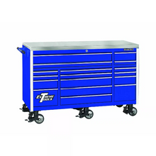 Load image into Gallery viewer, Extreme Tools® EX Series 72"W x 30"D 17 Drawer Professional Triple Bank Roller Cabinets