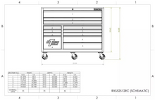Load image into Gallery viewer, Extreme Tools® RX Series 55" 8 Drawer Top Chest 12 Drawer Roller Cabinet Combo