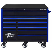 Load image into Gallery viewer, Extreme Tools® RX Series 55"W x 25"D 12 Drawer Roller Cabinet 150 lb Slides