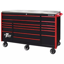 Load image into Gallery viewer, Extreme Tools® EXQ Series 72"W x 30"D 17 Drawer Professional Triple Bank Roller Cabinets