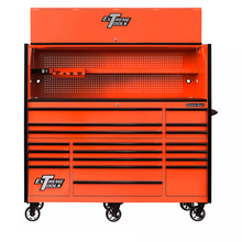 Load image into Gallery viewer, Extreme Tools® RX Series 72"W x 30"D Professional Hutch &amp; 19 Drawer Roller Cabinet w/ 250lbs Slides Combo