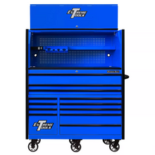 Load image into Gallery viewer, Extreme Tools® RX Series 55" Professional Extreme Power Workstation Hutch &amp; 12 Drawer Roller Cabinet-150 Combo