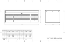 Load image into Gallery viewer, Extreme Tools® EX Series 72"W x 30"D 15 Drawer Professional Triple Bank Top Chests