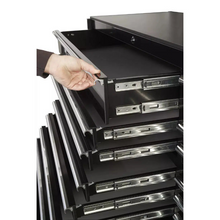 Load image into Gallery viewer, Extreme Tools® RX Series 72"W x 25"D 19 Drawer Triple Bank Roller Cabinet w/ Chrome Drawer Pulls