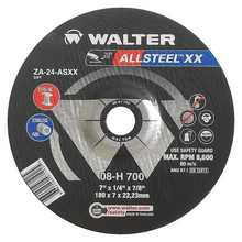 Load image into Gallery viewer, Walter Depressed Center Grinding Wheel, Type 27, 0.25 In Thick