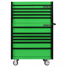 Load image into Gallery viewer, Extreme Tools® DX Series 41"W x25"D 4 Drawer Top Chest &amp; 6 Drawer Roller Cabinet Combo