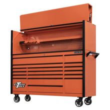 Load image into Gallery viewer, Extreme Tools® DX Series 72" Professional Hutch &amp; 17 Drawer Roller Cabinet Combo