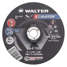Load image into Gallery viewer, Walter Depressed Center Grinding Wheel, Type 27, 0.25 In Thick