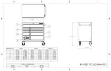 Load image into Gallery viewer, Extreme Tools® RX Series 41" x 25" 11 Drawer Roller Cabinets