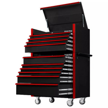 Load image into Gallery viewer, Extreme Tools® DX Series 41"W x25"D 4 Drawer Top Chest &amp; 6 Drawer Roller Cabinet Combo