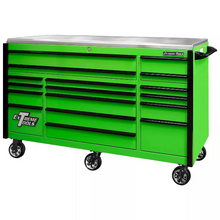 Load image into Gallery viewer, Extreme Tools® EXQ Series 72"W x 30"D 17 Drawer Professional Triple Bank Roller Cabinets