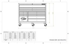 Load image into Gallery viewer, Extreme Tools® RX Series 55" Professional Extreme Power Workstation Hutch &amp; 12 Drawer Roller Cabinet-150 Combo
