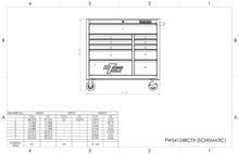 Load image into Gallery viewer, Extreme Tools® PWS Series 41" 11 Drawer 24" Deep Roller Cabinets Textured