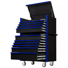 Load image into Gallery viewer, Extreme Tools® DX Series 41"W x25"D 4 Drawer Top Chest &amp; 6 Drawer Roller Cabinet Combo