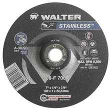 Load image into Gallery viewer, Walter Depressed Center Grinding Wheel, Type 27, 0.25 In Thick