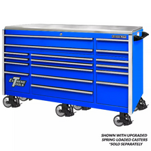 Load image into Gallery viewer, Extreme Tools® EXQ Series 72"W x 30"D 17 Drawer Professional Triple Bank Roller Cabinets