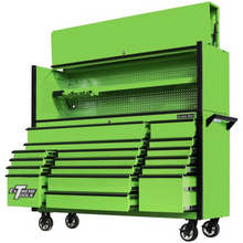 Load image into Gallery viewer, Extreme Tools® DX Series 72" Professional Hutch &amp; 17 Drawer Roller Cabinet Combo