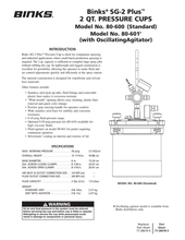 Load image into Gallery viewer, Binks 80-600 SG-2 Plus 2 Qt. Pressure Cup