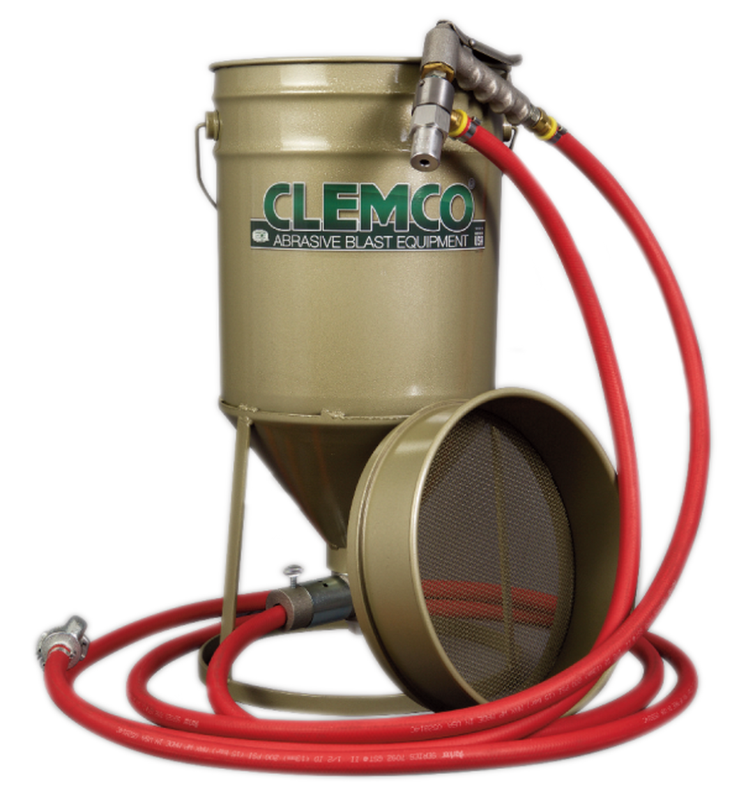 CLEMCO SG-300 Portable Suction Blast Gun w/ Hopper