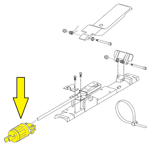 Clemco RLX Remote Plug, Twist-Lock Male (1587520700451)