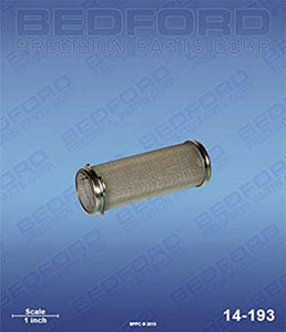 Bedford Outlet Filter Element, 30/60/100/200 Mesh, short, stainless steel (1587531677731)