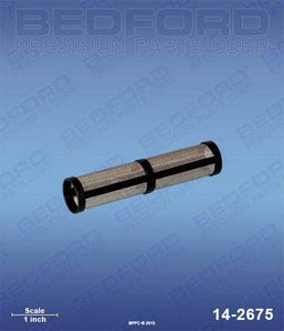 Graco 246-384 Bedford 14-2675 Outlet Filter Element, 60 mesh, short black plastic frame (1587664748579)