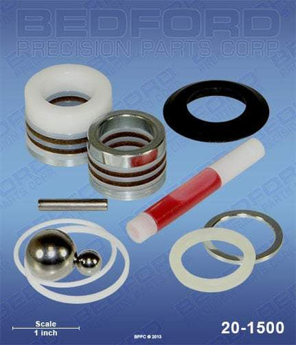 Graco 220-877 Bedford 20-1500 Repair Kit with Leather & Polyethylene Packings (1587342147619)