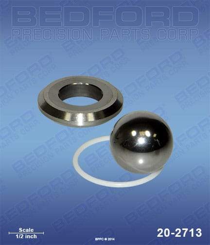 Graco 244-199 Bedford 20-2713 Intake Seat Kit (includes seat, ball & o-ring) (1587530825763)