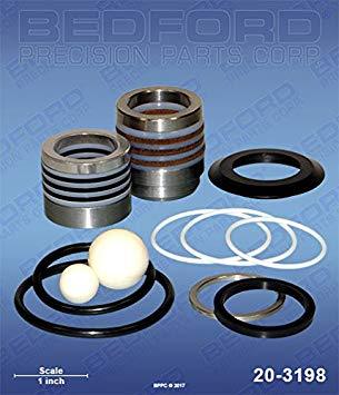 Graco 17A-578 Bedford 20-3198 Repair Kit with leather & polyethylene packings, ceramic balls (1587669729315)