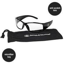 Load image into Gallery viewer, Smith &amp; Wesson® Elite  Safety Eyewear - Black Frame - Clear Lens - Anti-fog - Sold/Each