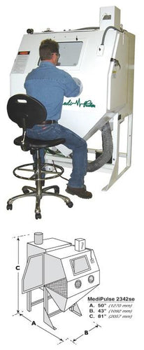 Clemco Cab MediPulse 2342 SE Suction Blast Cabinet (1588248084515)