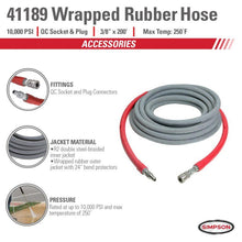 Load image into Gallery viewer, 10000 PSI - 3/8&#39;&#39; X 200&#39; Hot Water Pressure Washer Hose by Simpson