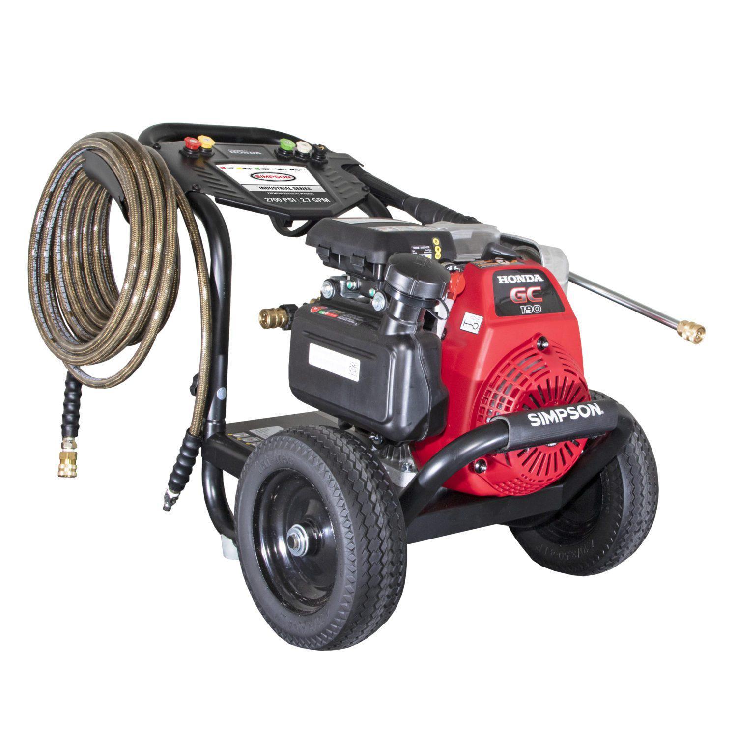 2700 PSI @ 2.7 GPM Cold Water Direct Drive Gas Pressure Washer by SIMPSON 2700 PSI @ 2.7 GPM Cold Water Direct Drive Gas Pressure Washer by SIMPSON