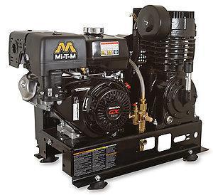 Mi-T-M Two Stage Gasoline Base-Mount Air Compressor 29.0 CFM - 175 PSI - 420cc Mi-T-M OHV