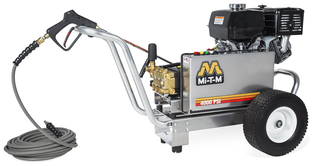 MITM 4,000 PSI @ 4.0 GPM Belt Drive General Pump Cold Water Pressure Washer - Cart
