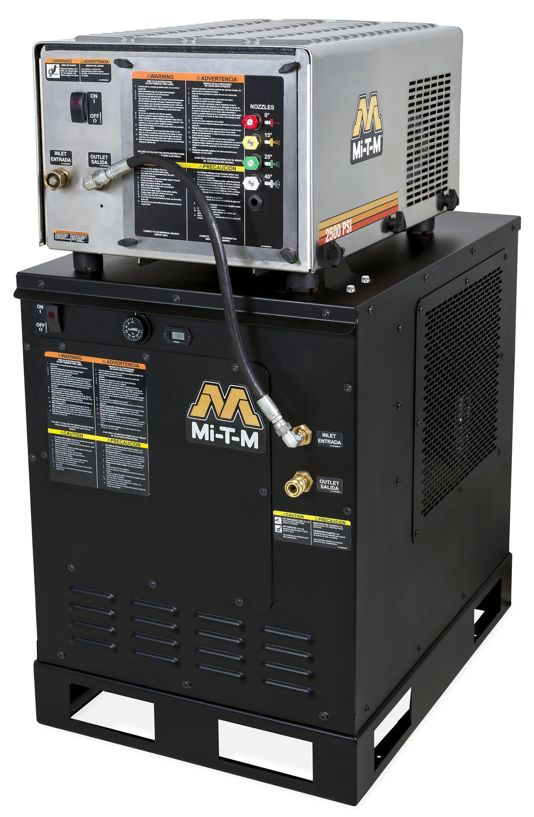 Mi-T-M HAE-2503-0E4G 2500 PSI @ 2.8 GPM Electric Hot Water Pressure Washer - General Pump - Belt Drive