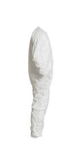 Load image into Gallery viewer, DuPont™ Tyvek® IsoClean® Coverall. Bound Seams. Bound Neck. Dolman Sleeve Design. Covered Elastic Wrists and Ankles. Zipper Closure. White. - 3X - 25/Pack - Option OS
