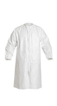 Load image into Gallery viewer, DuPont™ Tyvek® IsoClean® Frock - Serged Seams - Bound Neck - Raglan Sleeve Design - Elastic Wrists - Zipper Closure - White - XL - 30/Pack