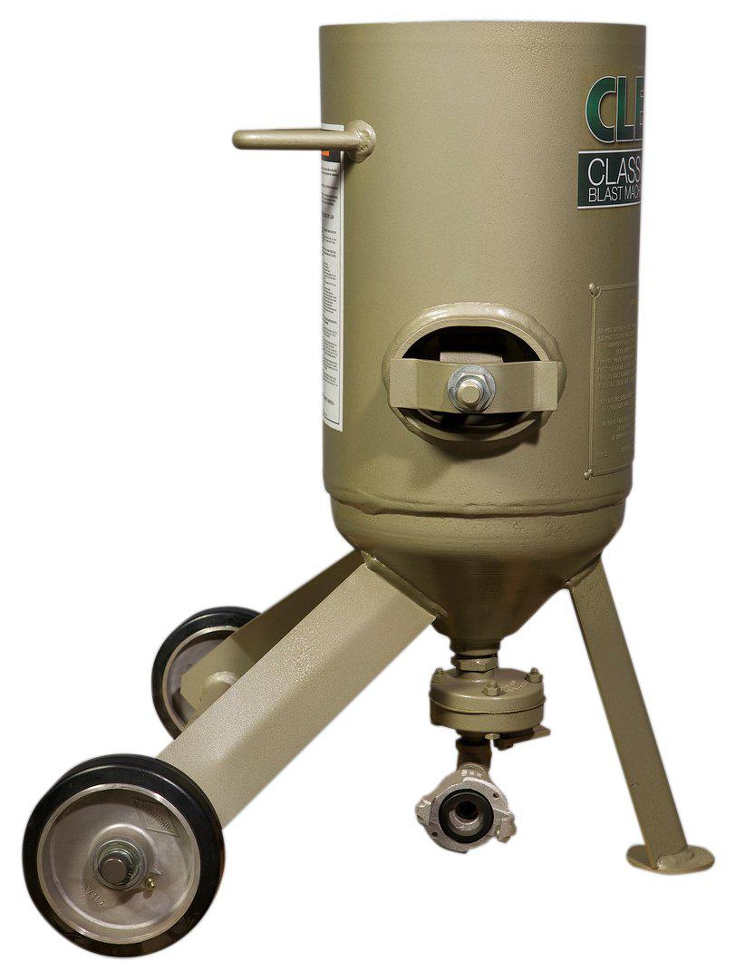 Clemco 0.5 cu ft Classic Blast Machine Model 1028 with Manual Valve (MSV) - Portable 1/2 inch Piping - Without Remote