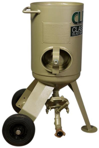 Clemco 2 cu ft Classic Blast Machine Model 1642 with Flat Sand Valve (FSV), Portable - 1 inch Piping