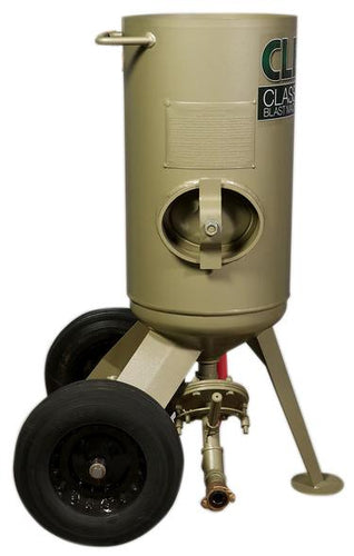 Clemco 3 cu ft Classic Blast Machine Model 1648 with Flat Sand Valve (FSV), Portable - 300lbs., with 1 inch Piping. - (Without remotes)
