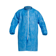 Load image into Gallery viewer, DuPont™ ProShield® 10 Frock - Mandarin Collar - Elastic Wrists - Front Zipper Closure - Serged Seams - Blue - 2X - 30/Pack