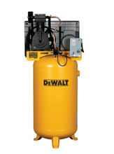 Load image into Gallery viewer, DeWALT 5 HP Single Phase 230V 80 Gallon Two Stage with Baldor motor with mag starter